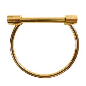 Screw Stainless gold tone  Steel Bangle Bracelet